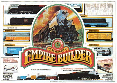 bachmann empire builder train set