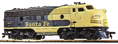 TYCO Santa Fe Freight Warbonnet (2nd Version)