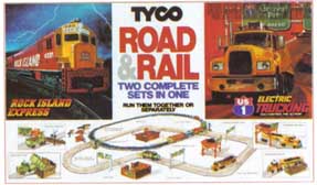 tyco steel hauler train set