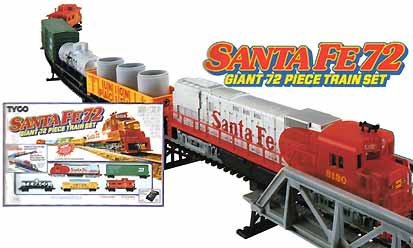 TYCO Santa Fe 72 Train Set from 1993