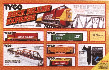 tyco rock island train set