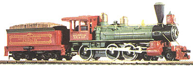 The Golden West set's 1890 steam loco and tender
