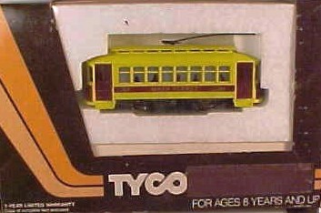 TYCO Trolley Late Brown Box Package