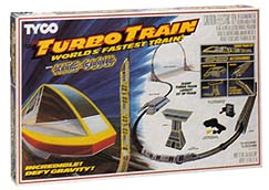 TYCO Turbo Train set package
