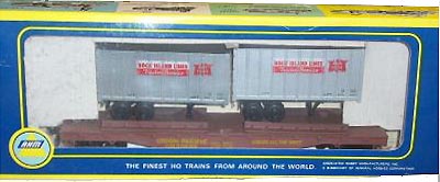 HO Scale 50' FLAT CAR with UNION 76 Trailer Load Model Power New 98358 