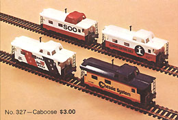 Caboose group from 1974-75 Catalog